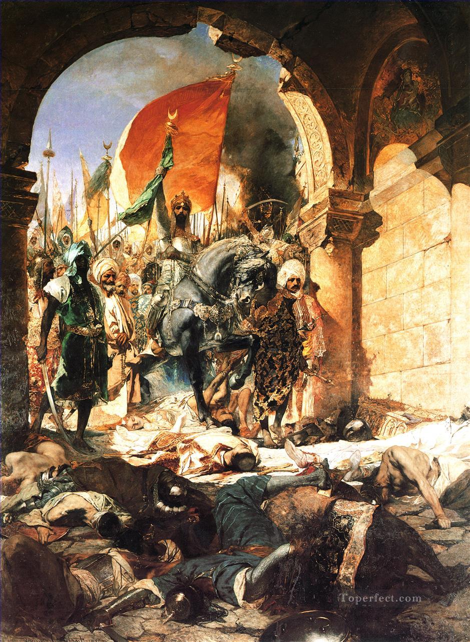 La entrada de Mahoma II en Constantinopla Jean Joseph Benjamin Constant Orientalista Pintura al óleo
